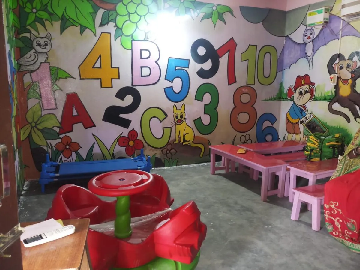 Colourful classroom learning space